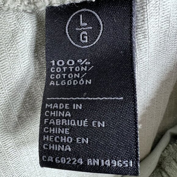 Buffalo David Bitton Mens L Sage Green Corduroy Haiden Shorts Summer Minimalist - Picture 12 of 14